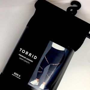 Torrid new black leggings size 0